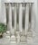 Contemporary Vintage Candle Holders Silver Metal Pillar Candlesticks - Set of 5 For Sale - Image 3 of 9