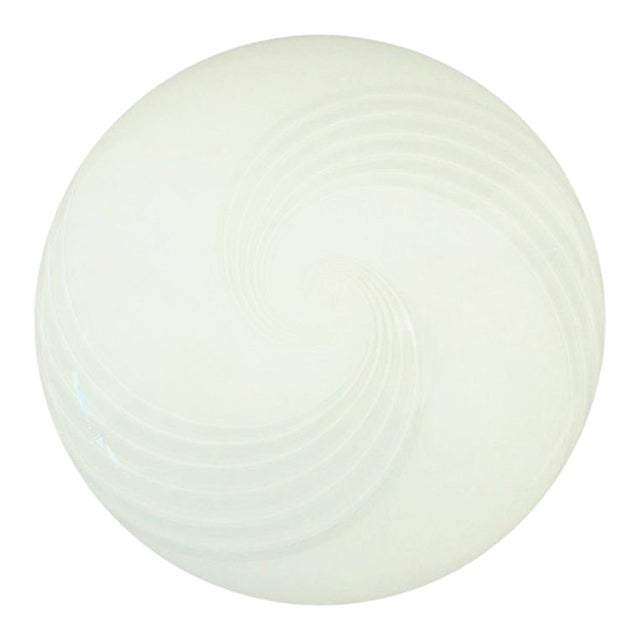 1970s Murano Glass Swirl Flush Mount or Wall Lamp From Hillebrand For Sale