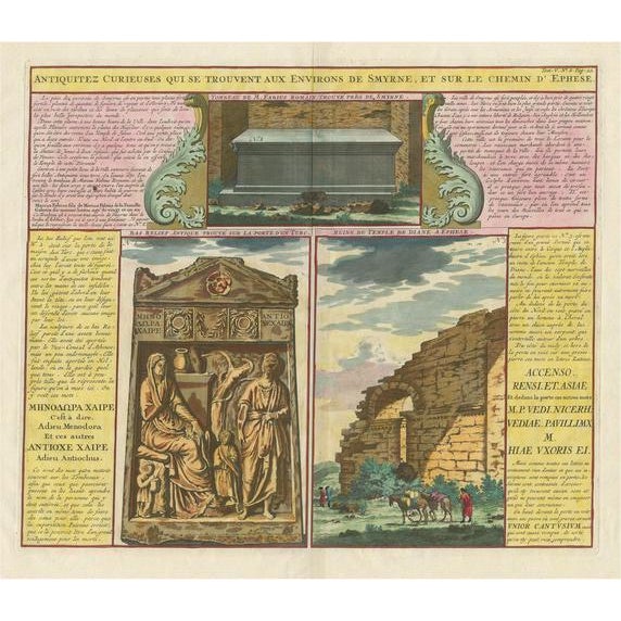 Monuments in Ephesus, 1719, Paper For Sale - Image 6 of 6
