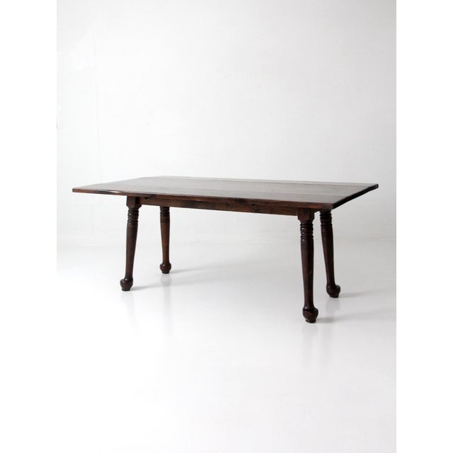 Early American Style Drop Leaf Dining Table Circa 1950s For Sale - Image 12 of 18