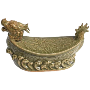 Dragon Ceramic Pillow Long Quan Kiln