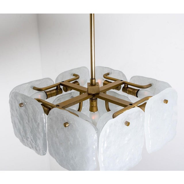 Glass and Brass Light Fixtures by J.T Kalmar, Austria, 1960s For Sale - Image 15 of 18