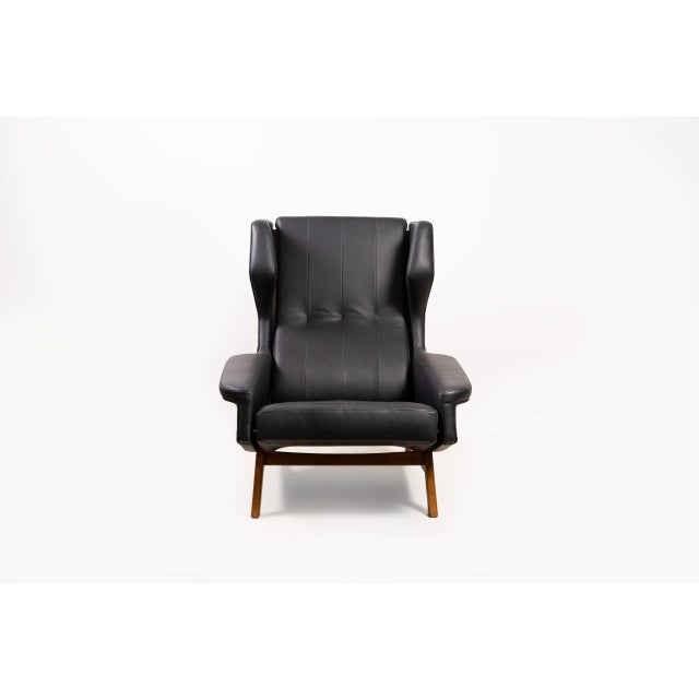 877 Wingback Lounge Chair by Gianfranco Frattini for Cassina, 1950s For Sale - Image 6 of 12