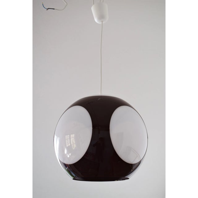 Space Age Brown Ufo Pendant Lamp by Luigi Colani For Sale - Image 6 of 6