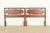 Lane Rhythm Mid-Century Modern Sculpted Walnut Twin Size Headboards, Pair For Sale - Image 10 of 10