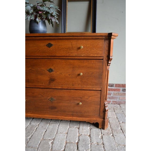 German Oak Chest of Drawers For Sale - Image 4 of 9