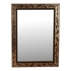Antique Italian Reverse Painted Wall Mirror