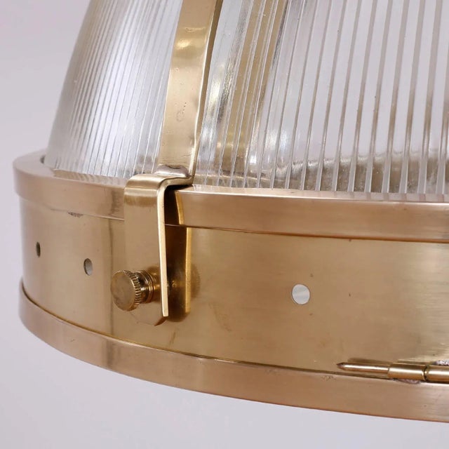 Mid-Century Modern Double Dome Chandelier or Pendant Light For Sale In West Palm - Image 6 of 9