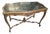 Antique Victorian Carved Walnut Marble Top Parlor Table Stand For Sale