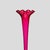 Glass Tall Trumpet-Shaped Ruby Blown Glass from Whitefriars For Sale - Image 7 of 8