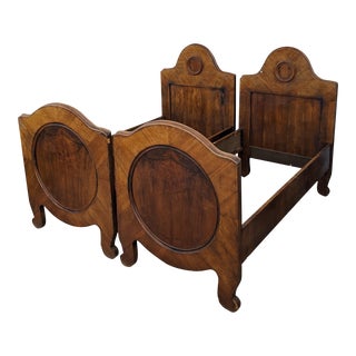 Antique Beidermeier Twin XL Beds - a Pair For Sale