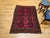 Tribal Vintage Afghan Bokhara Area Rug, Hand-Knotted Wool, Allover Geometric Pattern, Plum & Burgundy, 4x5 For Sale - Image 3 of 17