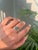 Not Yet Made - Made To Order Toi Et Moi 1ct Oval Emerald & Diamond Bypass Ring in 14k White Gold Size 7 For Sale - Image 5 of 16