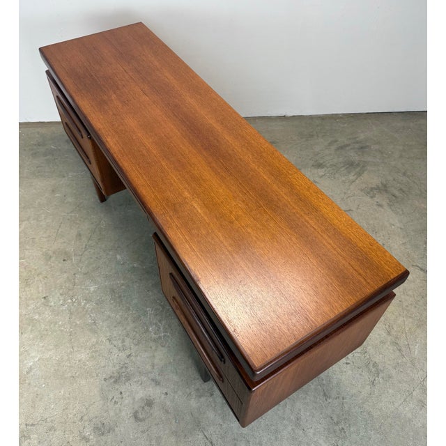 Wood Mid Century Danish Modern Style Teak “Fresco” Writing Desk by G Plan 1960’s For Sale - Image 7 of 12