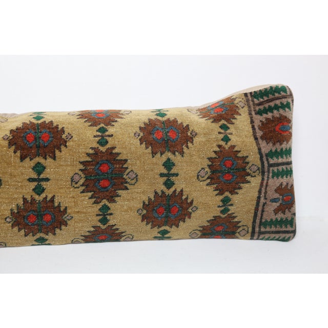 Handwoven Bohemian Home Decor Turkish Rug Pillow Cover -12'' X 45'' For Sale In Tampa - Image 6 of 9