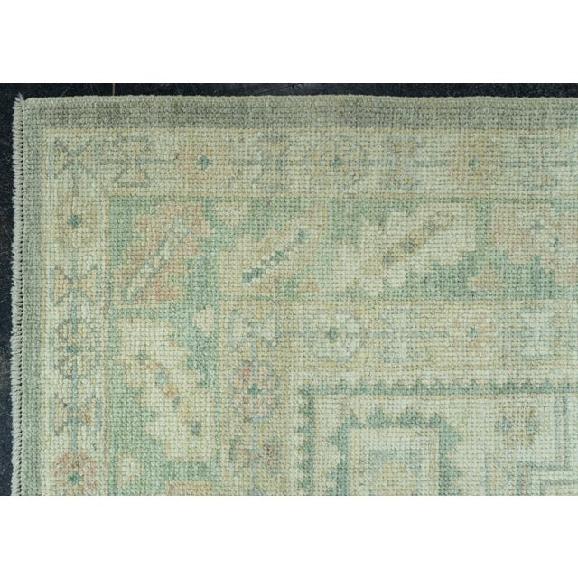 Turkish Oushak Rug 5'2" x 7'5" #19302 For Sale - Image 4 of 8