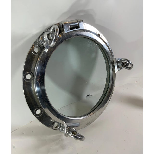 Metal Aluminum Ship's Porthole For Sale - Image 7 of 11