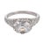 Art Deco 1930s Art Deco Gia 1.10 Carat Diamond Platinum Engagement Ring, Size 4.5 For Sale - Image 3 of 6