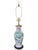 Antique Ceramic Porcelain Asian Lotus Floral Vase converted into a Table Lamp Would look great paired with a Pleated...