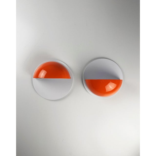 Vintage Space Age Wall Lamps, 1970s, Set of 2 For Sale - Image 4 of 11