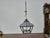 Metal Pair of Large Iron Lanterns with Four Lights and Architectural Design For Sale - Image 7 of 12
