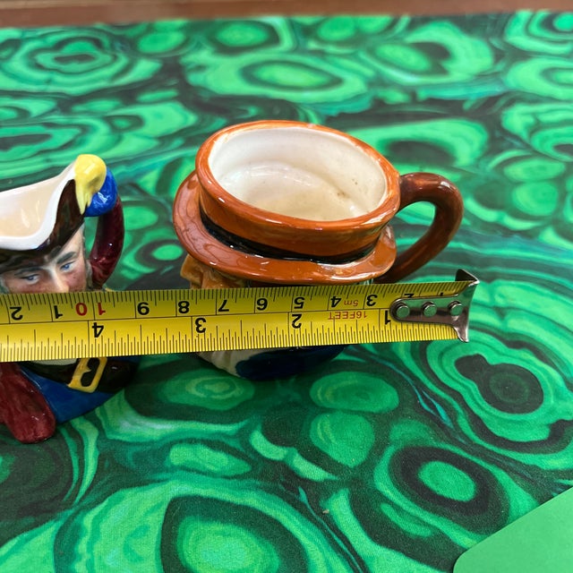 1970s 1970s Miniature Colonial Figurative Cups - a Pair For Sale - Image 5 of 7