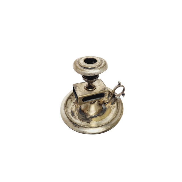 Metal Art Nouveau Candleholder, France, Early 1900s For Sale - Image 7 of 8