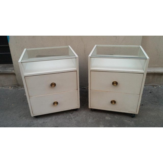 Mid-Century Modern Bedside Tables by Carlo De Carli for Sormani, 1960s, Set of 2 For Sale - Image 3 of 14