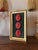 Wood Classical Georgian Inspired Red Cast Emperor Profile Set on the Green Velvet & Gilt Frame For Sale - Image 7 of 11