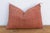Textile Terracotta Diamond Lumbar Moroccan Silk Pillow For Sale - Image 7 of 8