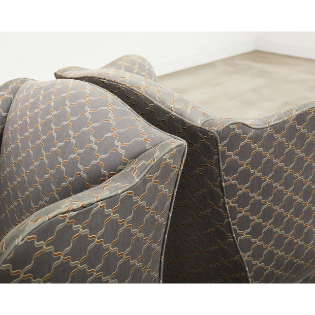 Pair of Midcentury English Georgian Style Wingback Chairs For Sale - Image 14 of 17