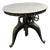 Arhaus Industrial Modern Round Metal Adjustable Weston Crank End Table For Sale