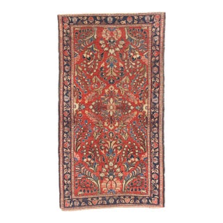 Antique Red Persian Sarouk Rug, 02'02 X 03'11 For Sale