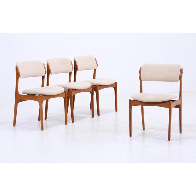 Mid-Century Danish Teak Model 49 Chairs by Erik Buch for Od Møbler, Set of 4 For Sale - Image 14 of 14