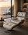 Mobilier International, publisher Armchair no. 670 and ottoman no. 671, rosewood veneer shell, metal base from the outset,...