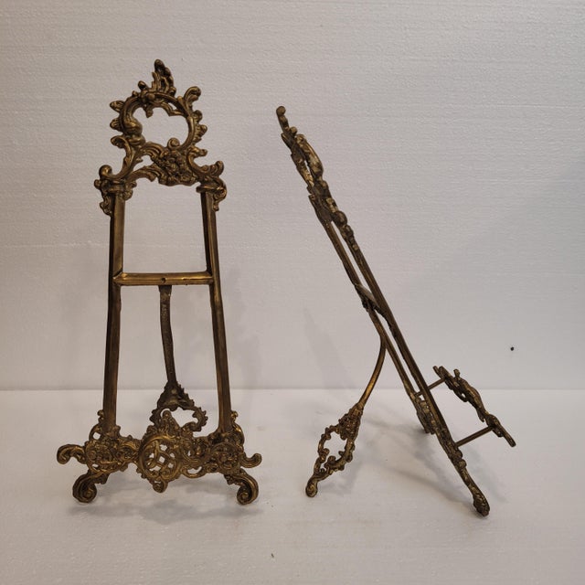 18th Century Baroque Lecterns in Ormolu, Spain, Set of 2 For Sale - Image 15 of 18