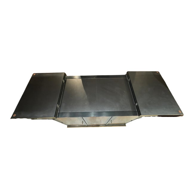 Drexel Et Cetera Collection Black Lacquer Chinoiserie Flip-Top Buffet Server, 1970s For Sale - Image 9 of 18