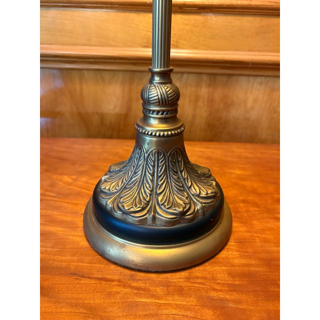 Late Twentieth Century Gold and Black Neoclassical Style Buffet Lamp From the Bombay Company For Sale In Atlanta - Image 6 of 10