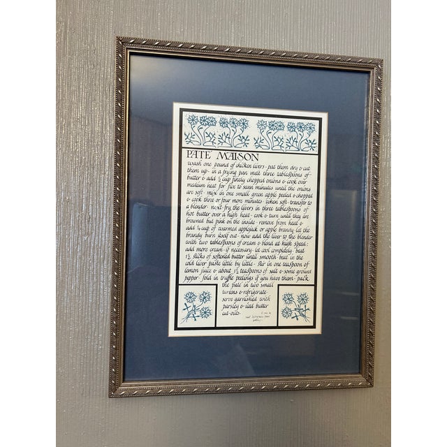 Mid-Century Calligraphed Recipes - Set of 13 For Sale - Image 10 of 13