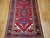 Vintage Heriz Wide Runner, Hand-Knotted Wool, Geometric Design, Red & Navy, 4x12 For Sale - Image 14 of 18