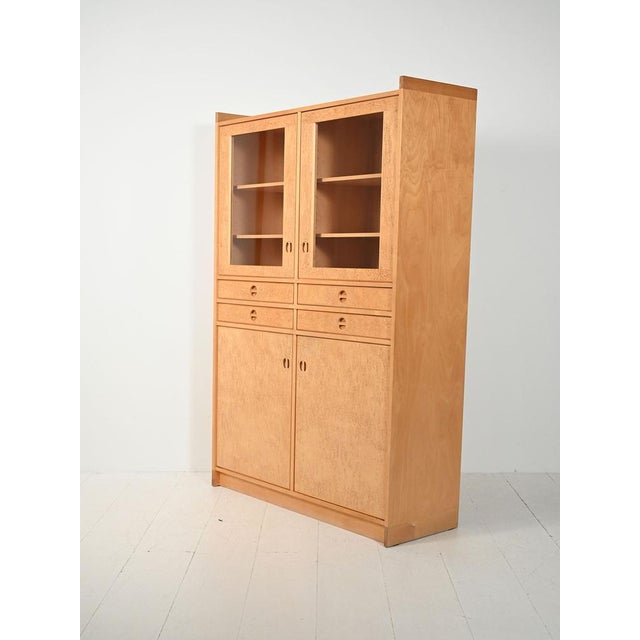 1960s Scandinavian Birch Wardrobe by Göran Malmvall for Karl Andersson & Söner, 1960s For Sale - Image 5 of 14