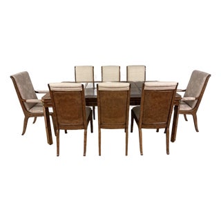 Neoclassical Dining Table and 8 Chairs From Mastercraft For Sale