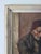 Brown Edwardo Scognamiglio Antique Oil Painting Portrait of a Peasant For Sale - Image 8 of 14