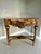 Elevate your interior with this exquisite French-style console table, featuring a multicolor marble top and a fully...