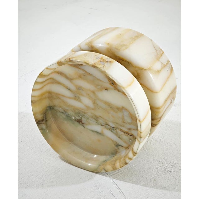 Mid-Century Modern Calacatta Marble Pocket Emptier Vase by Angelo Mangiarotti, Italy, 1968 For Sale - Image 12 of 13