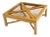 1980s Contemporary Bird's-Eye Maple With a Square Glass Top Coffee Table For Sale - Image 10 of 10