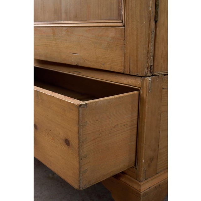 19th Century George III Pine Knockdown Wardrobe For Sale - Image 10 of 14