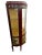 Vintage French Curio China Cabinet Vitrine Demilune Lighted Locking Curved Glass For Sale - Image 9 of 13