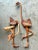 Wood Vintage Boho Hand Carved Ostrich - A Pair For Sale - Image 7 of 9