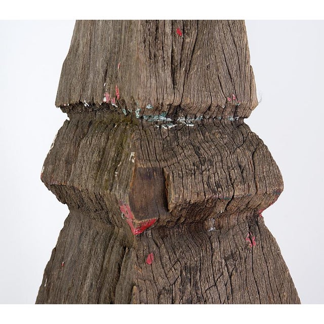 19th Century Thai Carved Wooden Stupa For Sale - Image 6 of 14